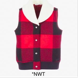 Woolrich Women's Giant Buffalo Plaid Wool Vest
